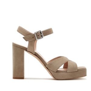 La Canadienne Rio Suede Platform Sandal